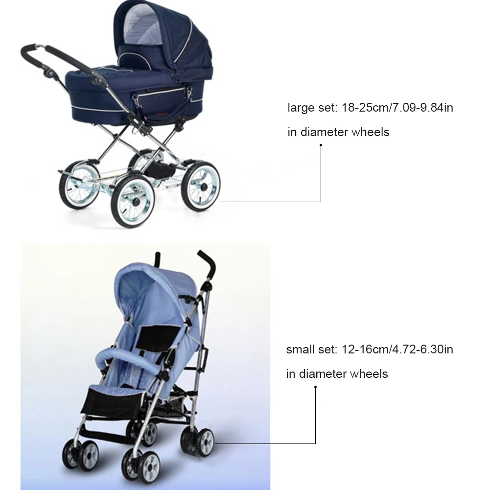 Neugeborene Kinderwagen Zubehör Anti-Fleck Räder Set Baby Auto Kinderwagen Abdeckung Toddle Aktivität Getriebe Kinderwagen Staub-Proof Zubehör # W