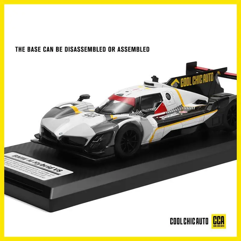 1/24 BMW M Hybrid V8 LMDh Motorsport Rally Racing CCA Diecast Metal Toy Car Miniature Vehicle Model Collection Gift Children Boy