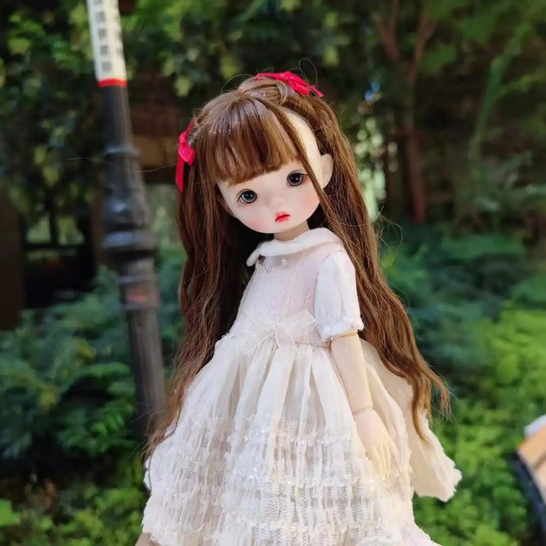 BJD Doll Clothes Set Suitable for 1/6 size YOSD bjd Short Sleeve Shirt Dress Clothes Accessories Doll Accessories (Three Points)