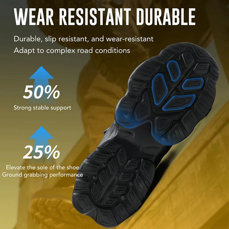Rotating Button Safety Shoes Steel Toe Work Shoes for Men Construction Working Boots  Indestructible New Safety Boots Men