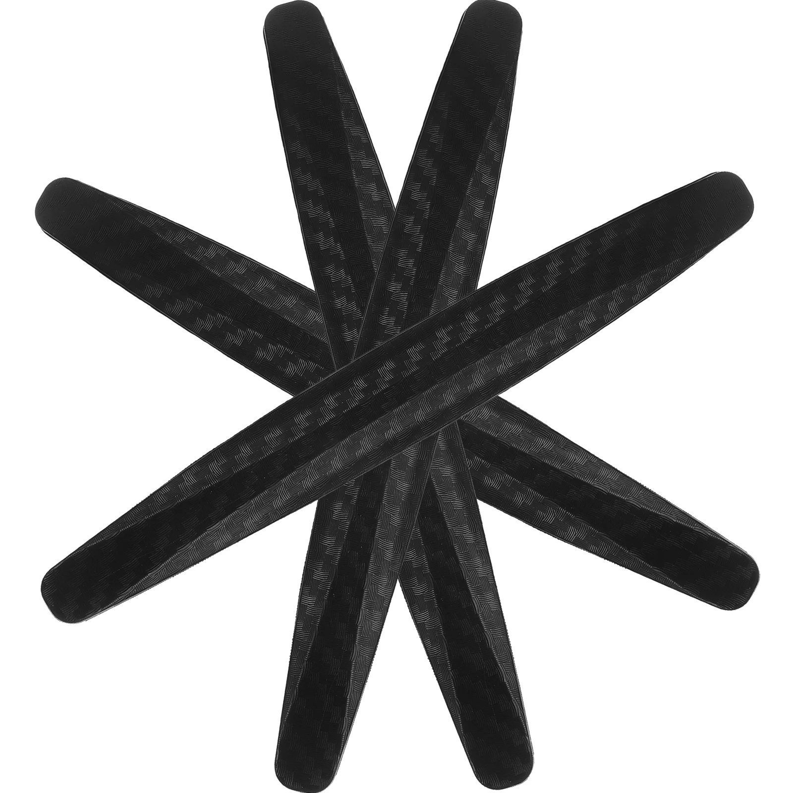 

4pcs Black Car Door Protector Edge Guards Sturdy Material Universal Fit Bumper Guard Door Edge Strip Accessories
