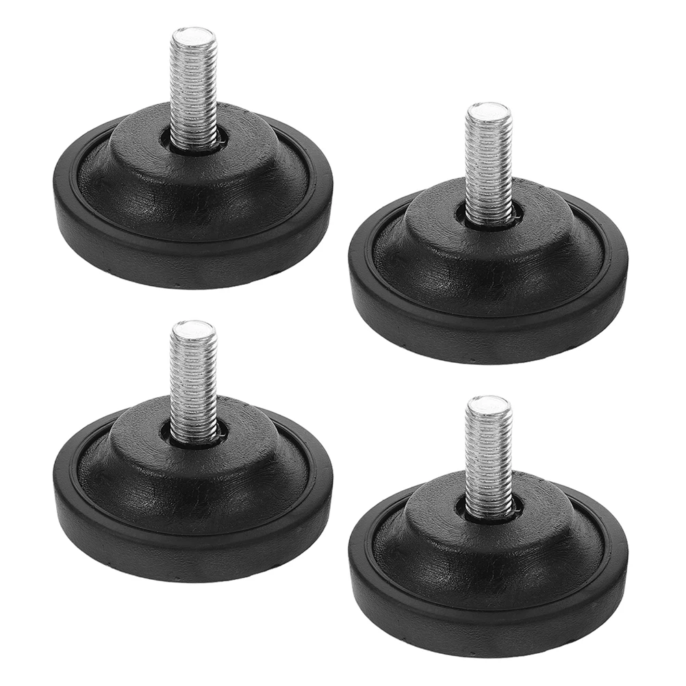 4pcs Anti-Slip Support Pads Rubber Feet Leveling For Treadmill Bike Furniture Vibration Reduction Floor Protection Adjustable