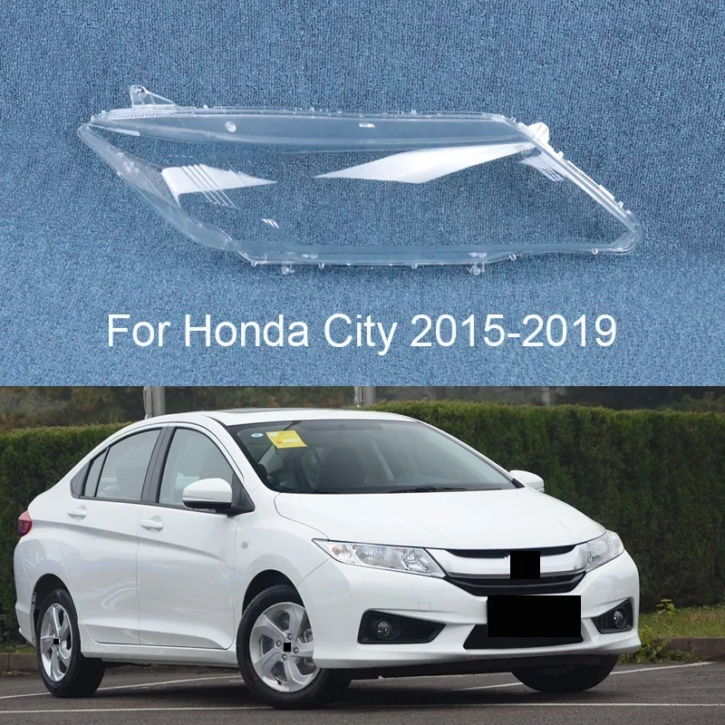 

For Honda City 2015~2019 Car Front Headlight Lens Cover Auto Headlamp Lampshade Glass Lamp Shell Caps