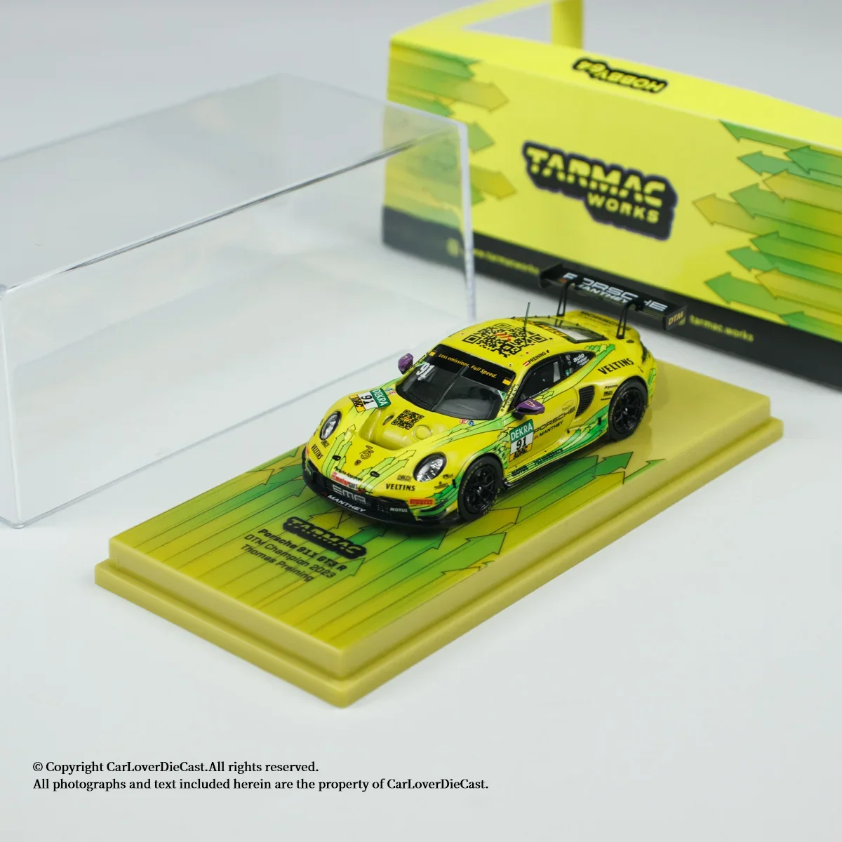 

TW In Stock 1:64 Porsche 911 GT3 R DTM Champion 2023 Thomas Preining Ferrari F355 Challenge Ferrari F355