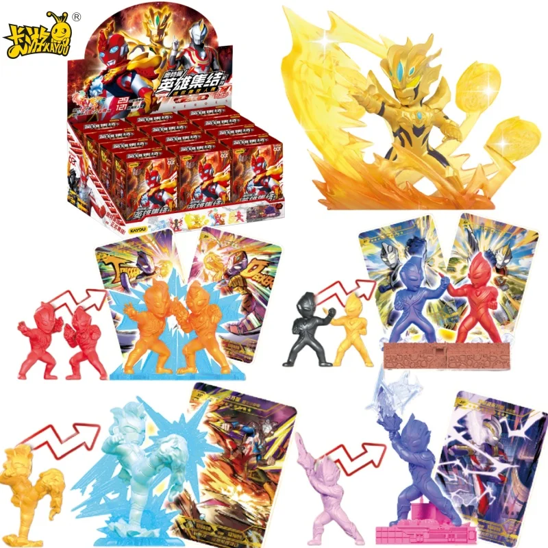 Muñeco de Goma Original KAYOU de la Serie Ultraman, Muñeco de Colección de la Serie Ultraman Zero Omega, Juguete Periférico de Animación