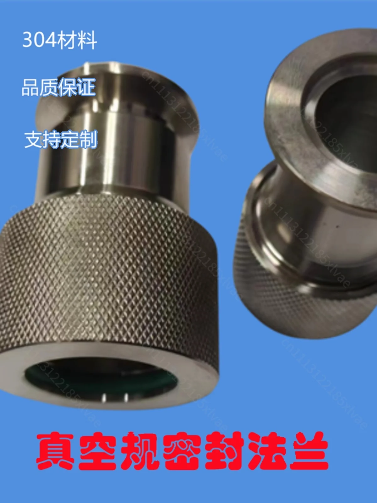 KF25 Stainless Steel Vacuum Gauge Fitting, Quartz Tube Sealing Component for Vacuum System Maintenance & Repair