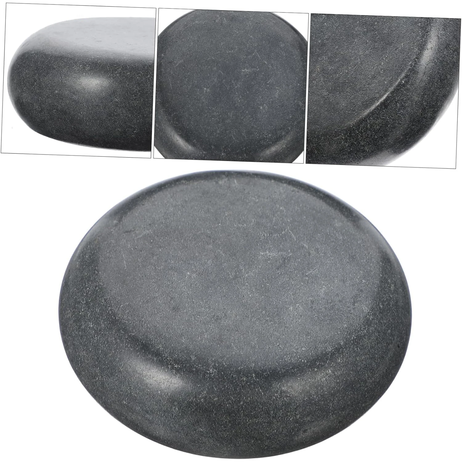 1Pcs 8x8CM Thumb Worry Hot Rocks Massage Natural Massage Polished Palm Pocket Stones Hot Compress Stone Obsidian For Pebble Spa