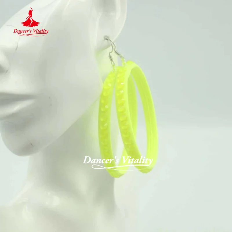 Latin Dance Jewelry Earrings Rumba Chacha Competition Ornaments Earrings Adult Girls Performance Accessories Dancer's Vitality