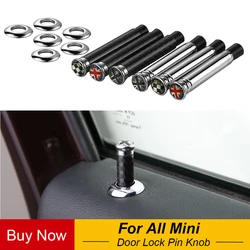 Carbon Fiber Door Lock Pin Knob for Mini Cooper S One JCW Clubman Countryman R55 R56 R57 R58 R59 R60 R61 F56 F55 F60 Car Styling