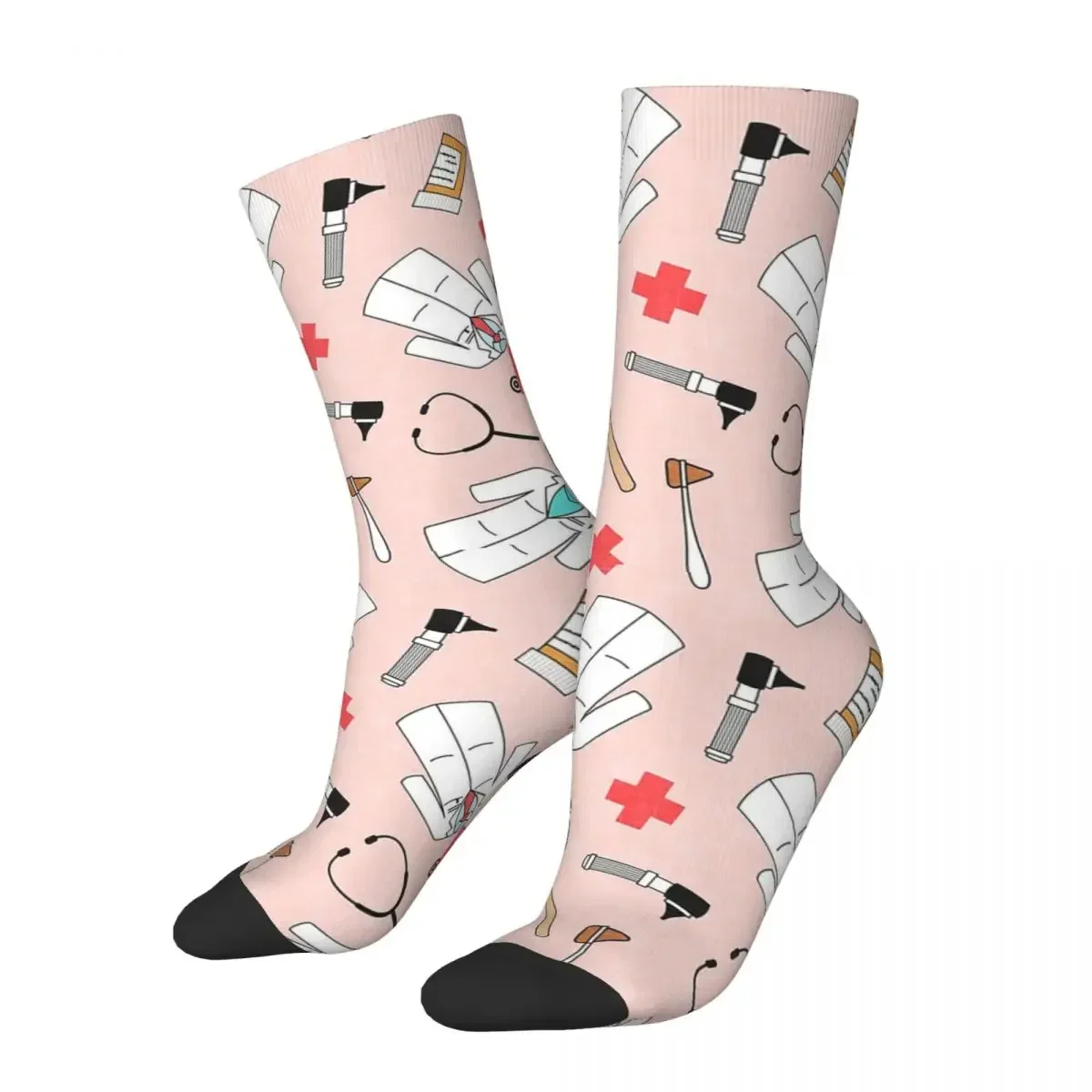 Medical Doctor - Pink Socks Harajuku High Quality Stockings All Season Long Socks Accessories for Unisex Birthday Present