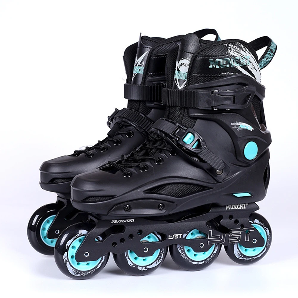 2024 Roller Skate 4 Wheel Slalom Roller Blades Inline Skate Inline Speed Skates Boots for Adults Outdoor Reaction Equipment