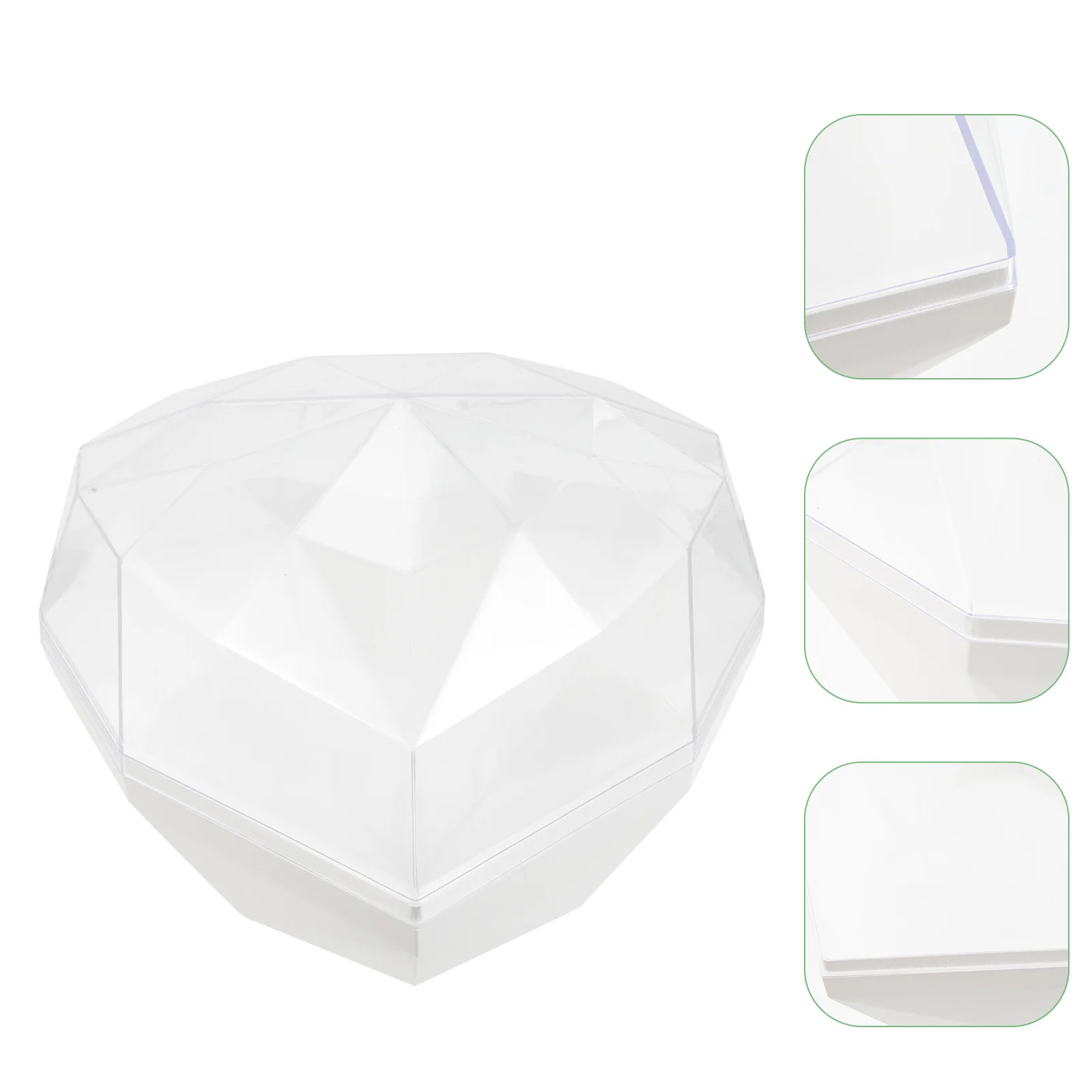 

Clear Acrylic Flower Packaging Box Heart Shaped Gift Case for Preserved Roses Compact Lightweight Design Beautiful Simple Finish
