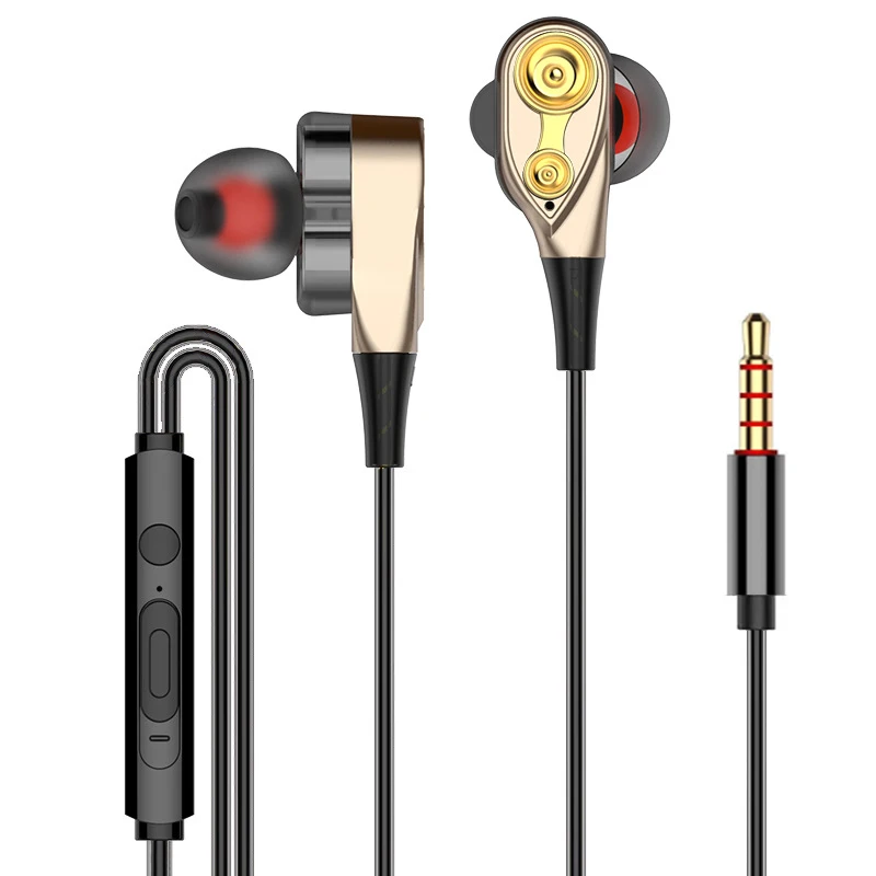Double Moving Coil In‑Ear Headphones with Mic image