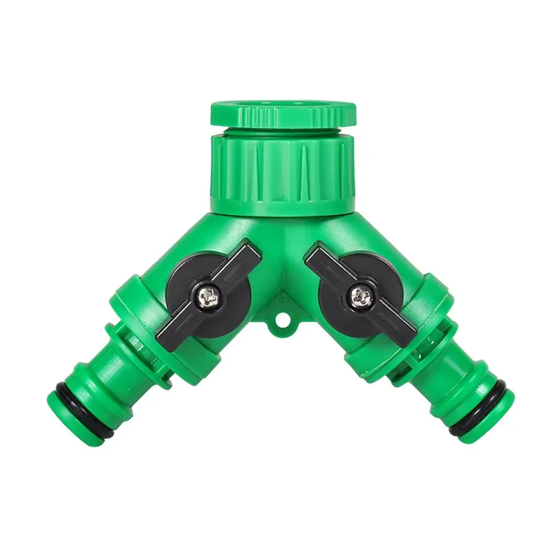 Adjustable Y-Type Diverging Tee Ball Valve 4/6 Conversion Adapter for Greenhouse Watering Horticultural Irrigation