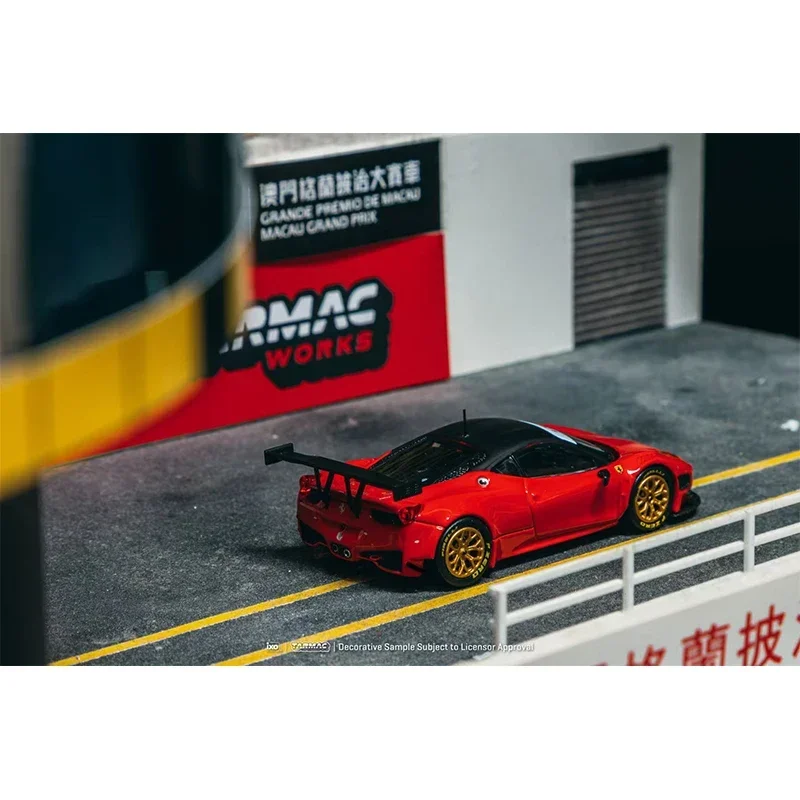 TW 在庫 1:64 フェラーリ 458 イタリア GT3 レッドダイキャストカーモデルコレクションおもちゃ Tarmac Works