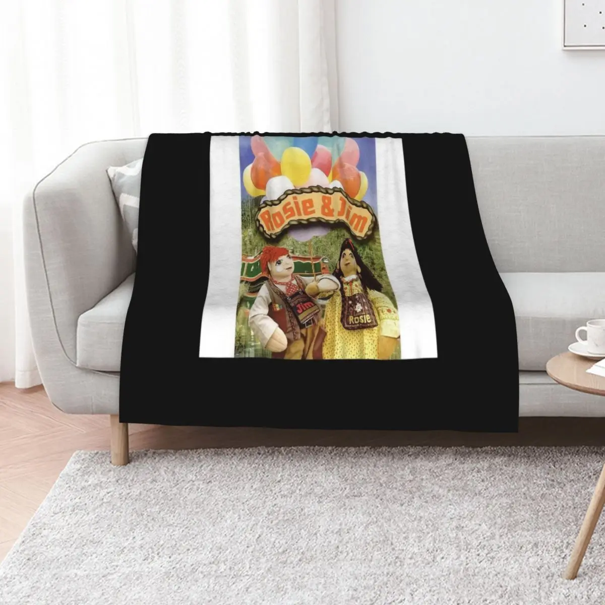 Rosie and jim Chiffon Top Classic Throw Blanket Furrys Polar Decorative Sofas Plush christmas decoration Blankets