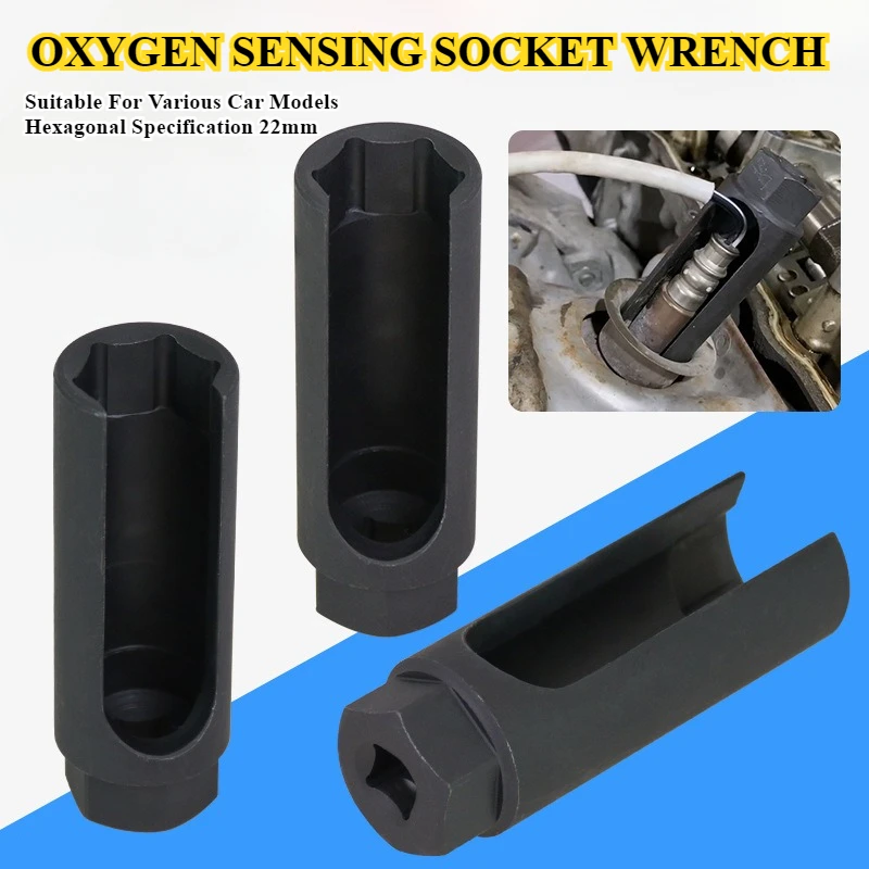 1pc 22mm Disassemble The Sleeve Head of The Oxidizer Repair Wrench Tools 4S Automobile Service Oxygen Sensing Sleeve Spare Parts