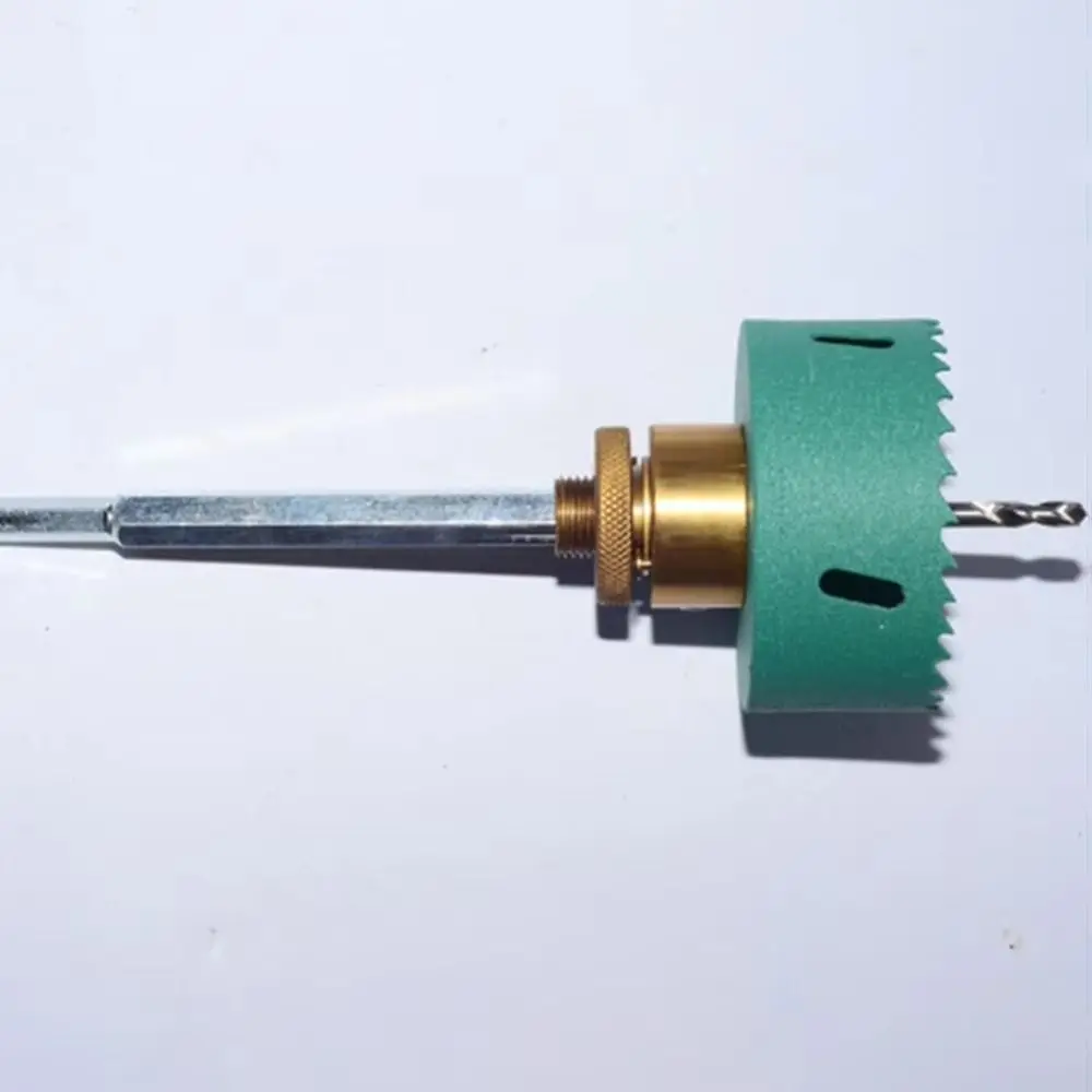 

Hexagon Shank Quick-Release Hole Opener Wood Hole Saw Drill Bit Bi-Metal Hole Saw Hole Distance Connector Bi-Metal