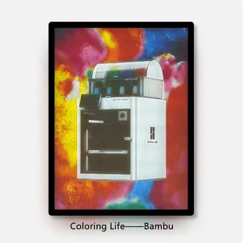 Bambu lab CMYK LED 백라이트 보드 키트 Lithophane LED 백라이트 보드 키트 디밍 가능 케이블 키트