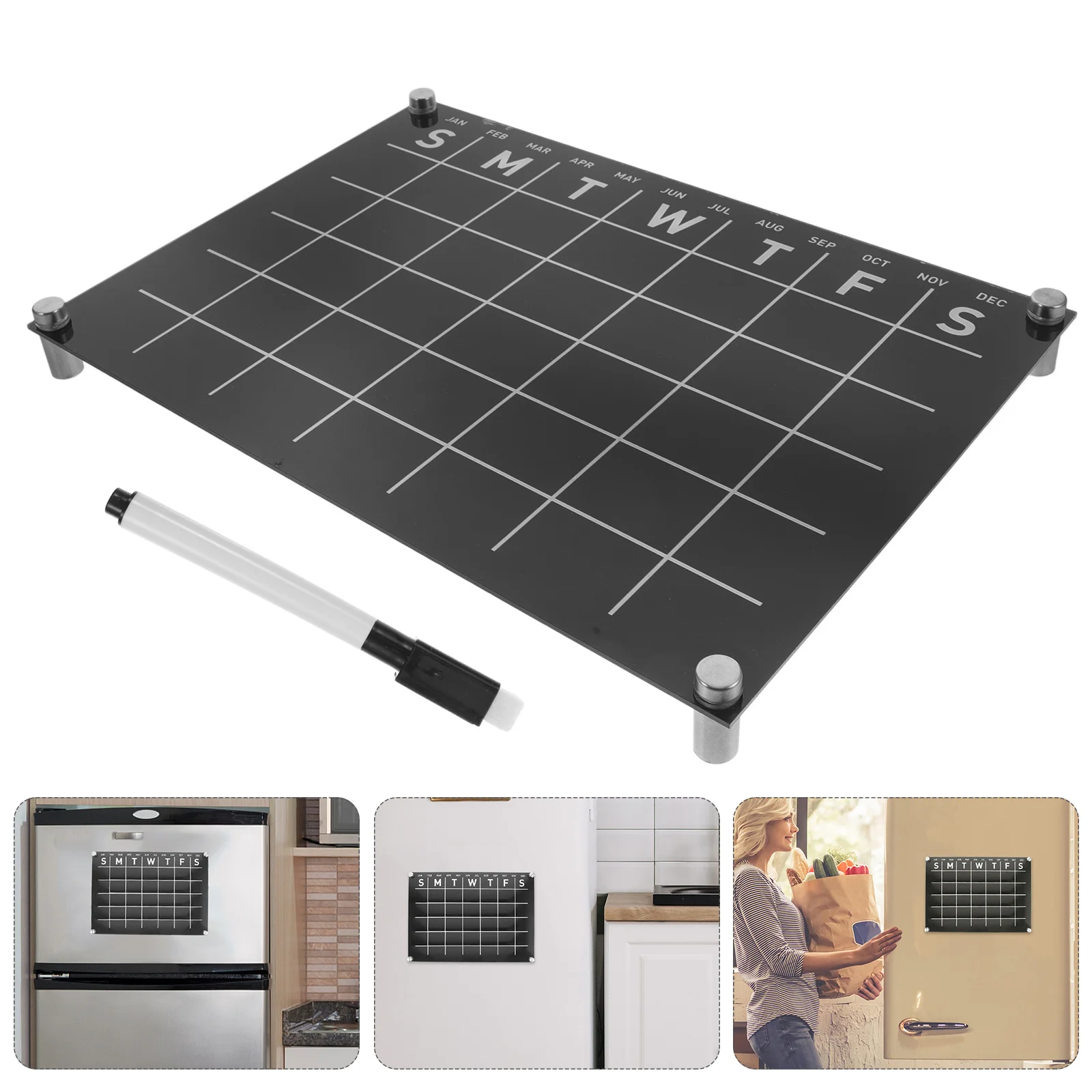 

Acrylic Note Board Reusable Creative Display for Party Wedding Birthday Office School Weekly Plan Memo Board