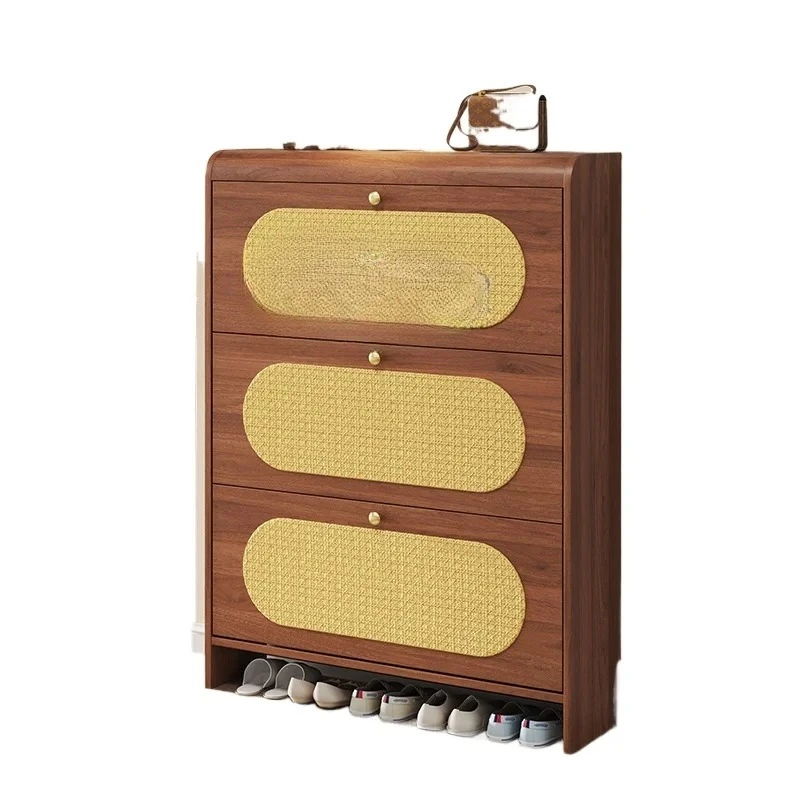 

XL Ultra-Thin Tilting Shoe Cabinet inside Storage Artifact Space-Saving Entrance Integrated Shoe Rack