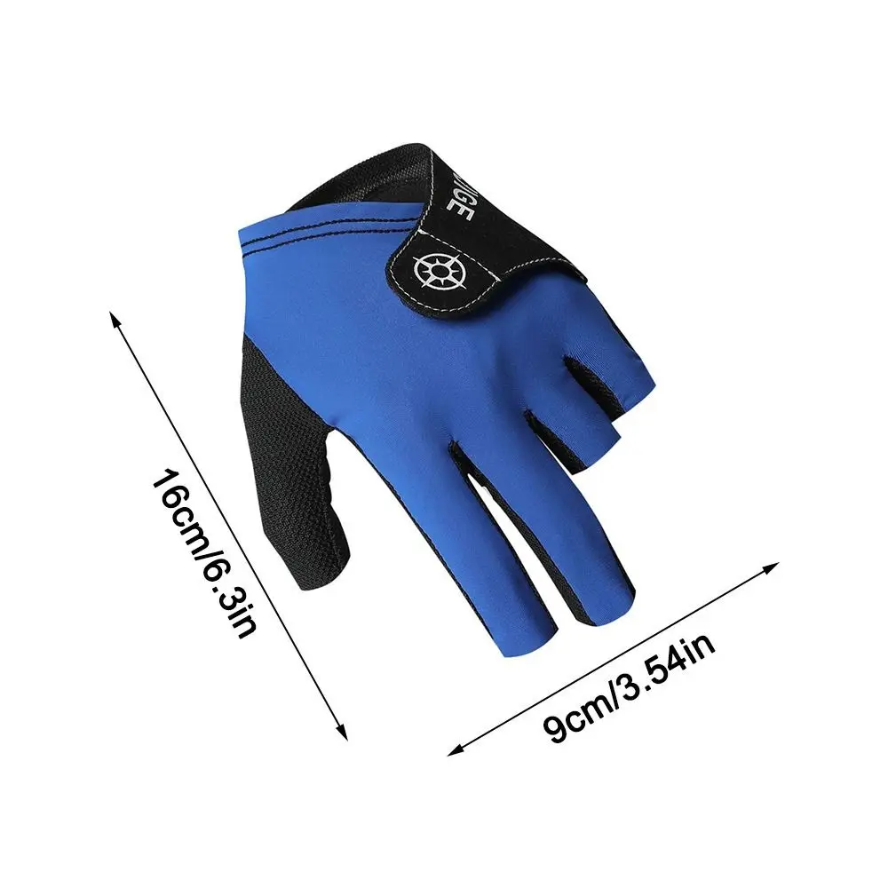 Бильярдные перчатки для левой руки, эластичные нескользящие тренировочные перчатки для бильярда, дышащие перчатки с половиной пальцев, аксессуары для фитнеса