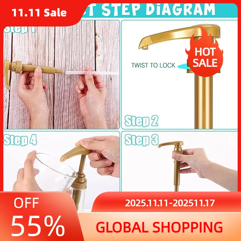 

Liquid Dispenser for Coffee Milk Tea, Syrup Pump, Monin Syrup, Juice Bottle, Kitchen Tools, 10ml, 1Pc, 5Pcs