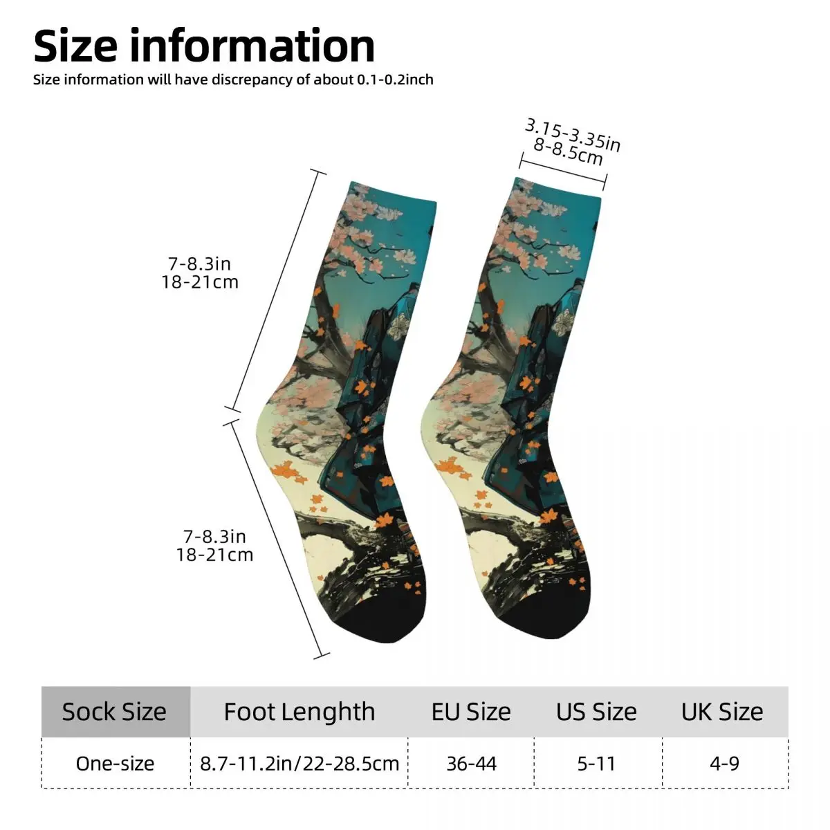 Warrior Animal Socks Printed Men's Stockings Polyester