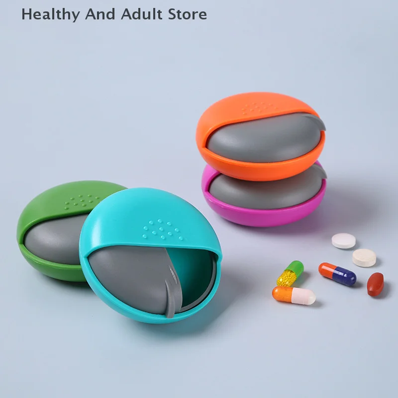 

Color Portable Rotating Single Room Medicine Box Travel Home Storage Box