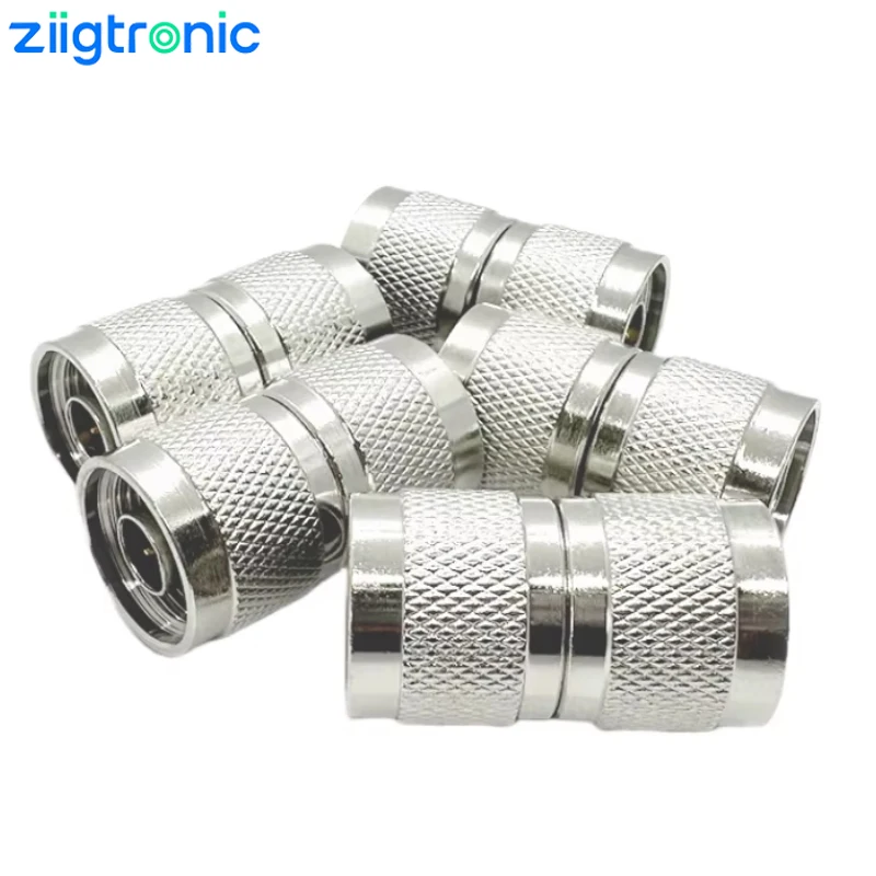 50 Ohm N Type Male to N Male Straight Barrel Adapter RF Coaxial Cable Connector for WiFi Antennas Ham Radio