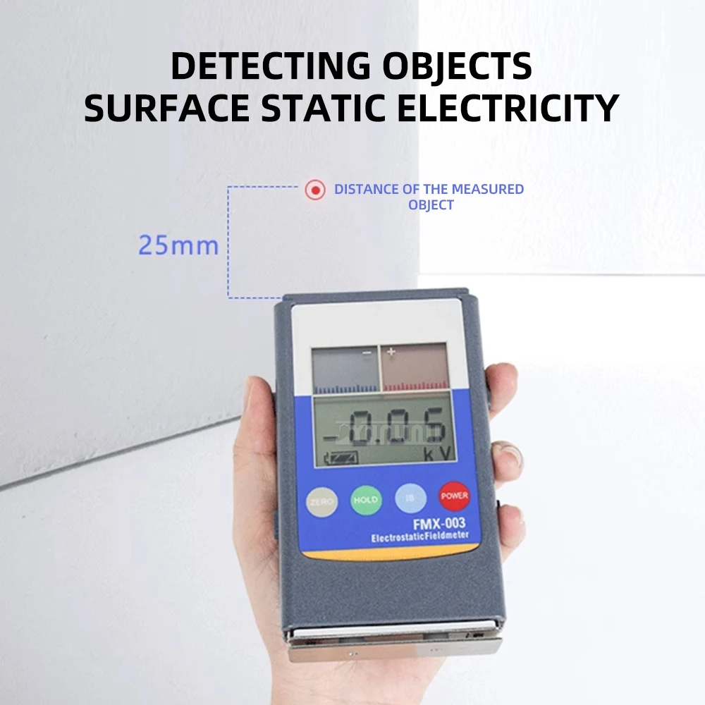 Detector de eletricidade estática de superfície, ventilador de íon, instrumento de medição portátil, testador de eletricidade estática para oficinas e fábricas