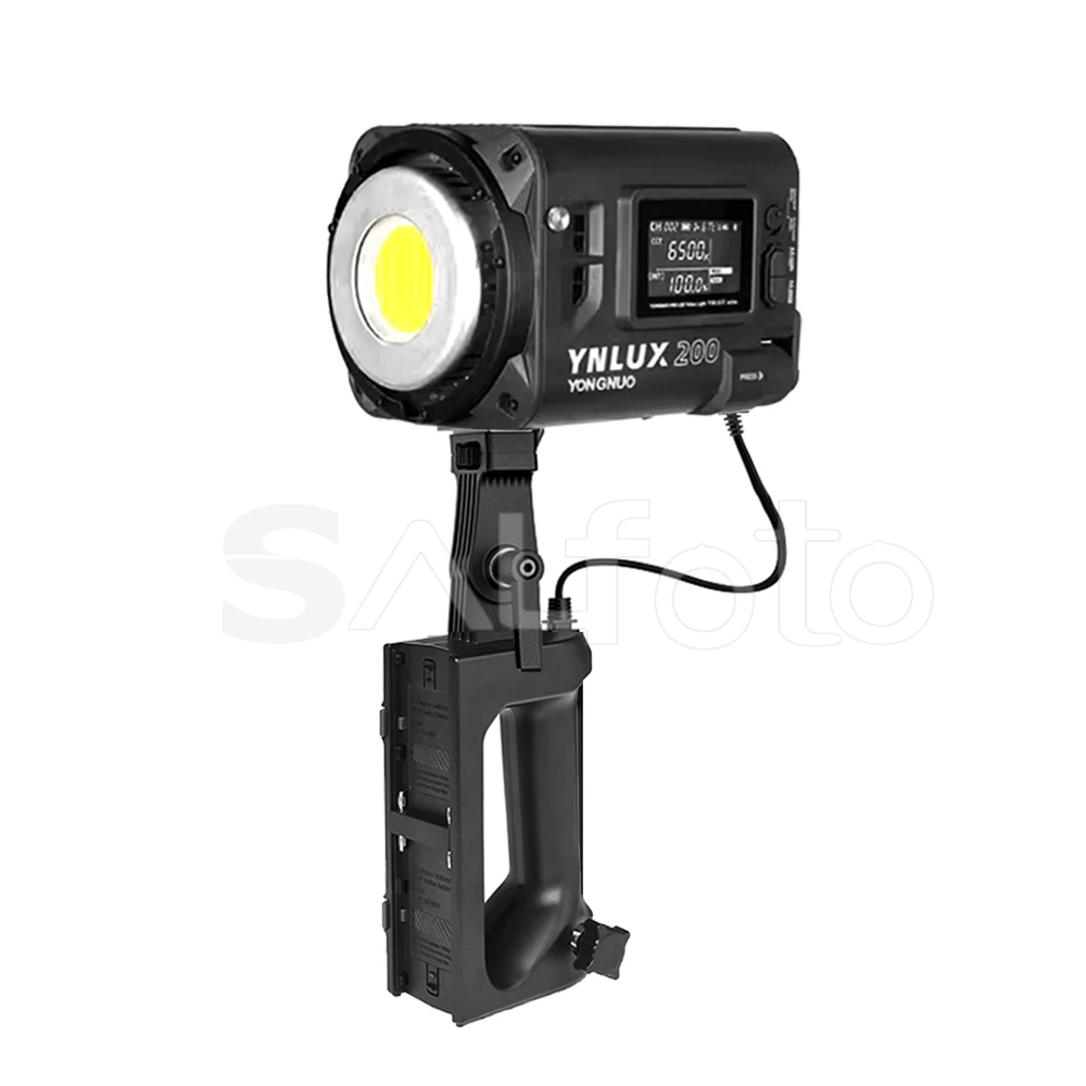 Yongnuo YNLUX200 200W 5600K/2700-6500K 2.4G Wireless Handheld Led Video Light COB Lamp Creative Live Photography Fill Lighting