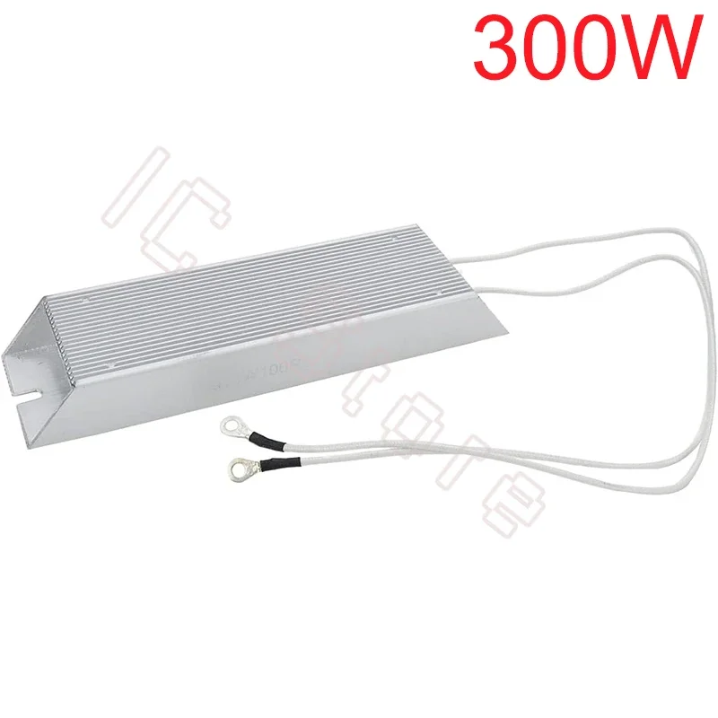 1PCS 300W RXLG Aluminum Shell Braking Resistor 10RJ 20RJ 30RJ 40RJ 50RJ 75RJ 100RJ 150RJ 300RJ Ohm