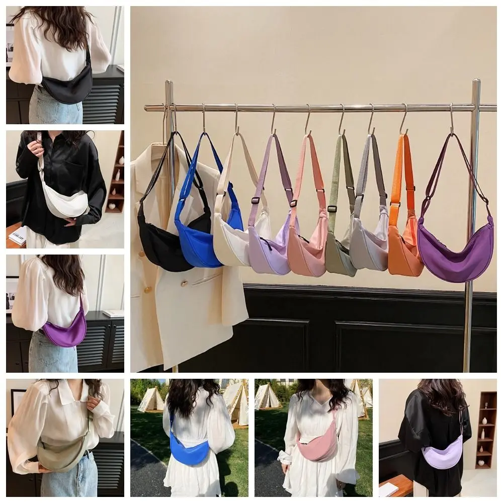 

Simple Underarm Bag Nylon Crossbody Bag Cloth Sport Bag Oxford Cloth Handbag Purse Crossbody Bag Nylon Shoulder Bag Men