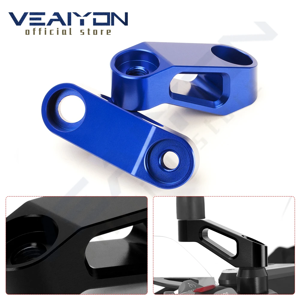 

For TECHMAX T-MAX TMAX 530 DX SX TMAX560 All Year Motocycle Accessories Mirror Riser Extenders Spacers Extension Adapter Adaptor