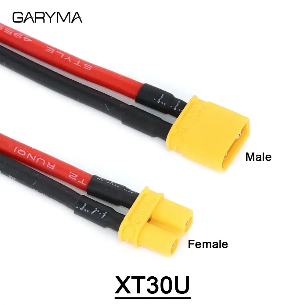 10/20/30cm XT30U XT60U XT60H XT90 Male Female Plug Connector with 18/16/14/12/10 AWG Silicone Wire for RC Lipo Battery FPV Drone