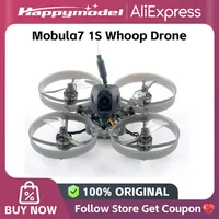 Happymodel Mobula7 Mobula 7 1S 75mm Micro FPV Whoop RC FPV Racing Drone with 5.8G Openvtx 400mW VTX Caddx Ant Camera RS0802