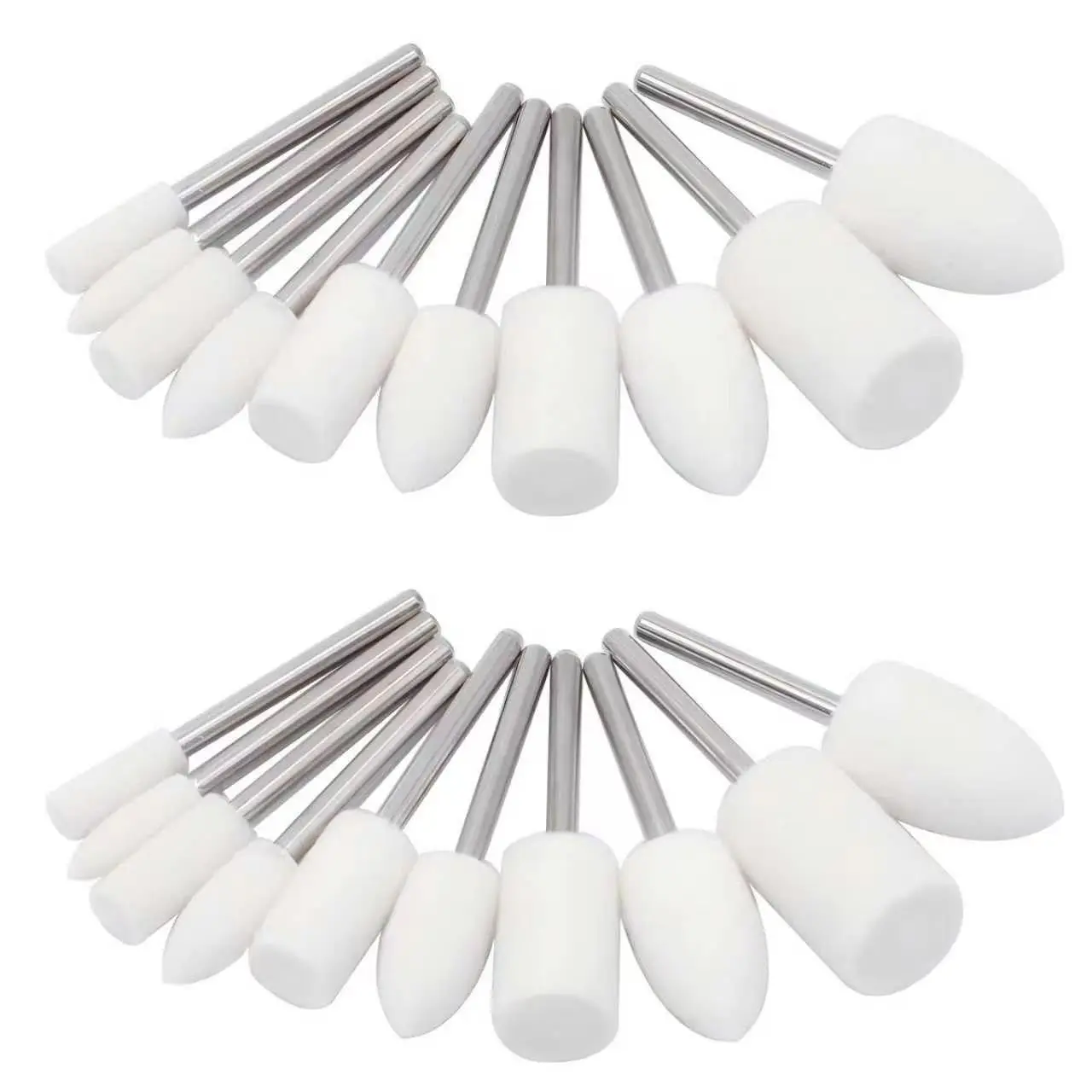 50sets 10pcs/set Buffing Wheel Polishing Bits for Dremel Tool Accessories Aluminum Resin Metal Watch Polishing Kit Buffing Pads