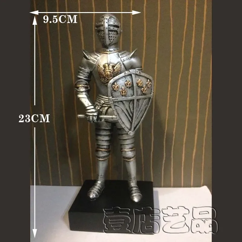 Game Armored Soldier's Ornaments of The Armored Warriors of European Knights in Ancient Rome Home Desktop Decoration Gifts