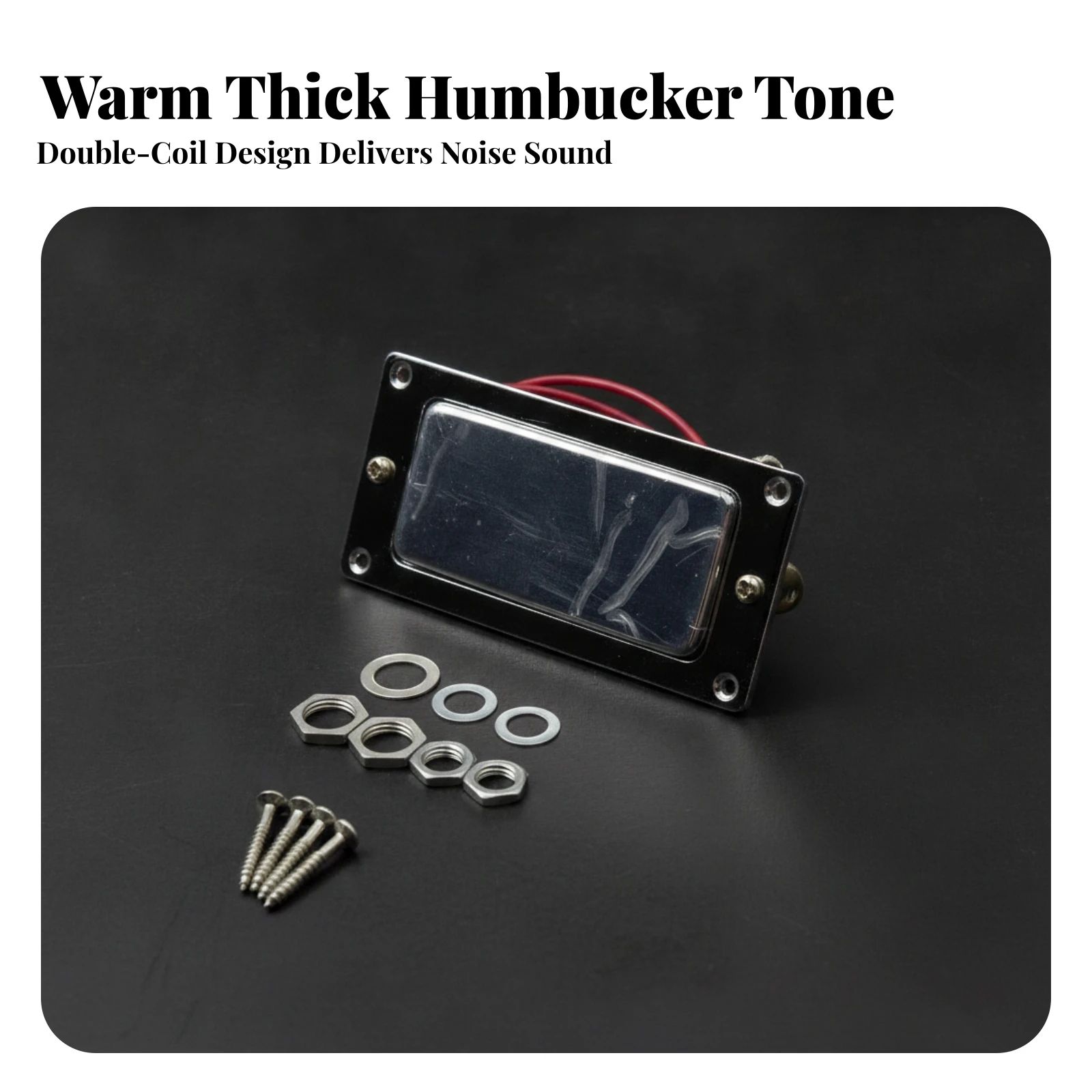 Electric Guitar Pickup Assembly Easy Installation Humbucker Pickup with Potentiometers Electronics Ceramic Double Coil