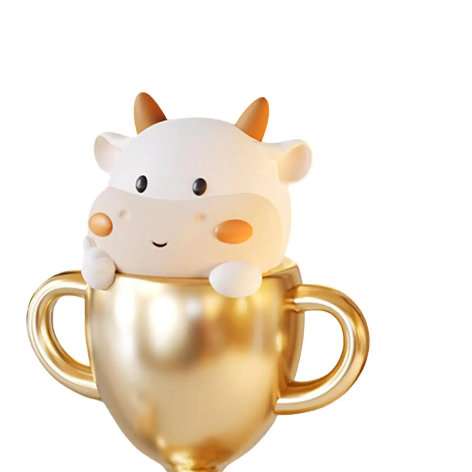 Trophy Award Figurine Resin Cartoon Cup Statue Table Decoration Winner Collectible Sculpture for Family Friend Neighbor