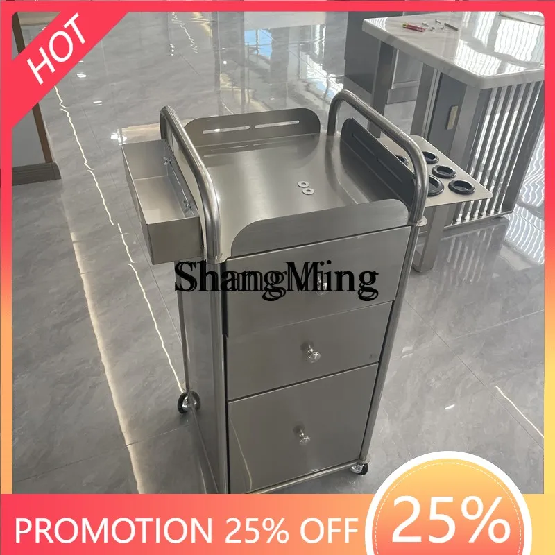 SM Especial para salão de cabeleireiro, armário de ferramentas Armário de barbeiro multifuncional Armário de carrinho de salão de beleza