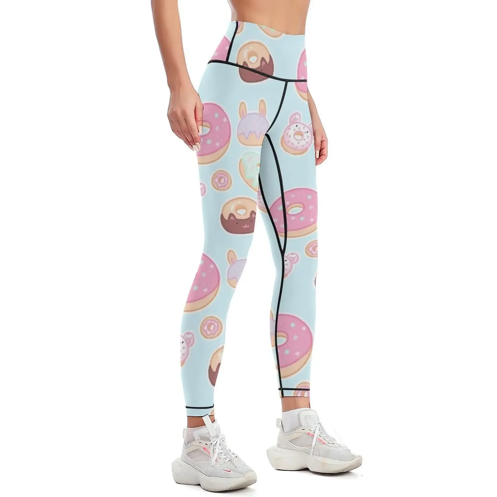 Kawaii Donuts Leggings Jogger pants Sweatpants Clothing fitness Training pants Womens Leggings