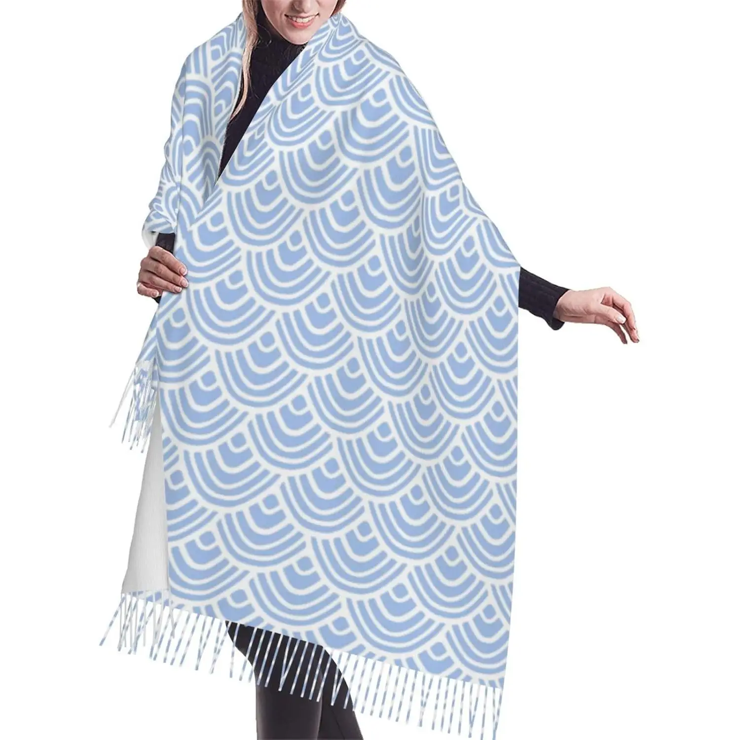 

Women's Fashion Cashmere Feel with Tassel Large scarf warm party shawl Wraps Scarf Shawl For Gift Women Spring Fall Winter