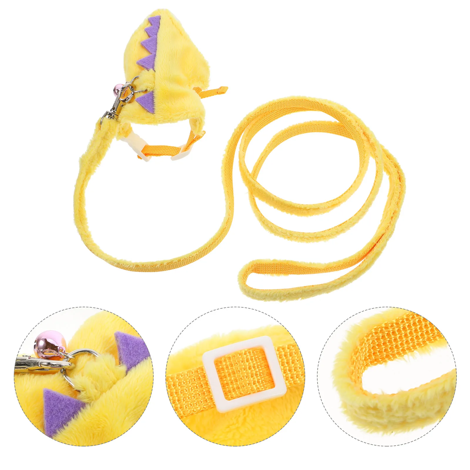

1 set Durable Adjustable Pet Vest Dinosaur Style Puppy Cat Walking Anti Escaping Guinea Pig Ferret Hamster Leash Small Animals