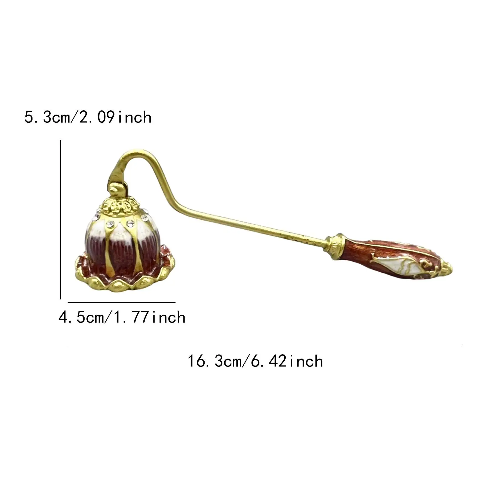 Retro Design Lotus Candle Snuffer for Putting Out Candles Handheld