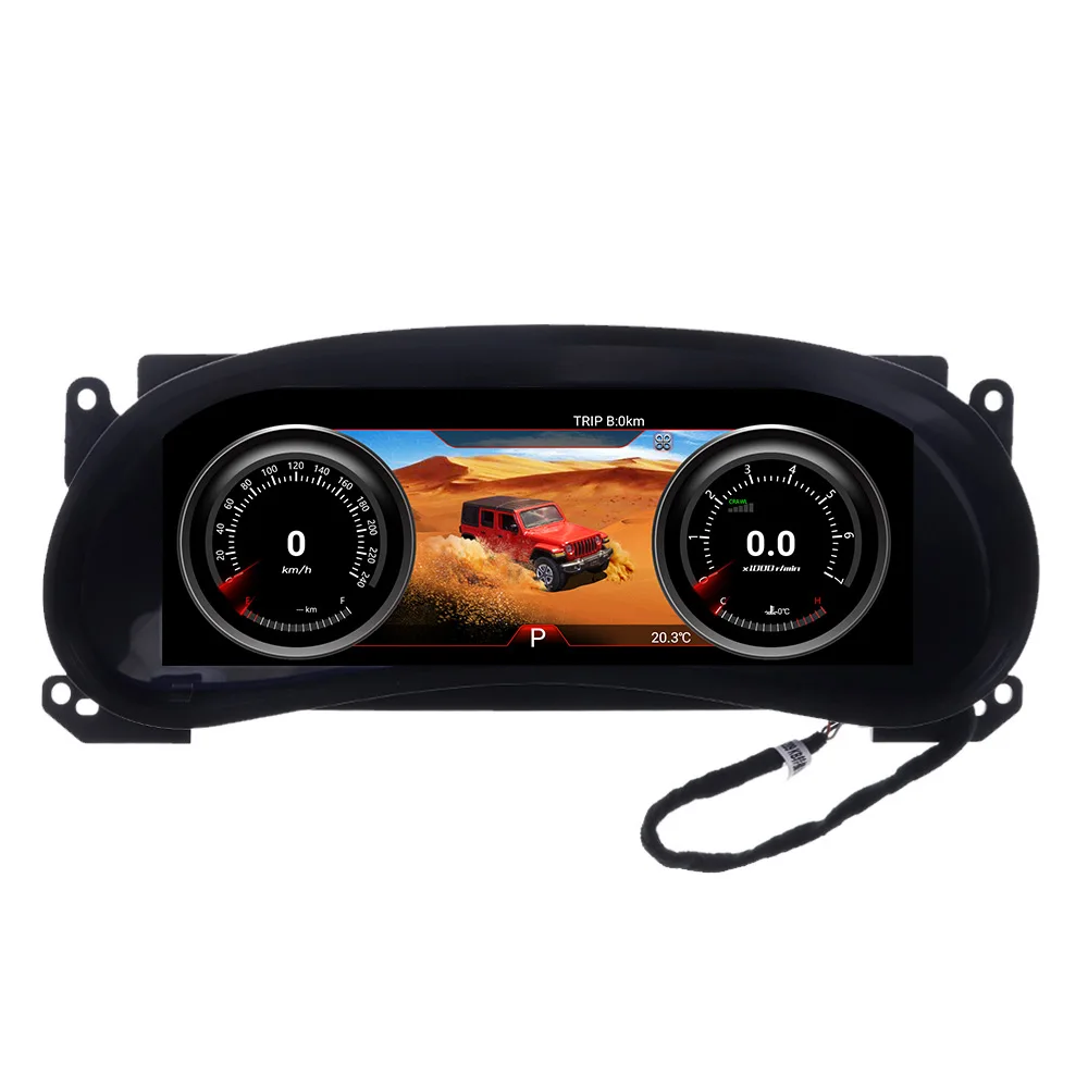 

Car LCD Dashboard Player For Jeep Wrangler 3 JK 2011+ Speed Meter LCD Screen Digital Upgraded Multifunctional