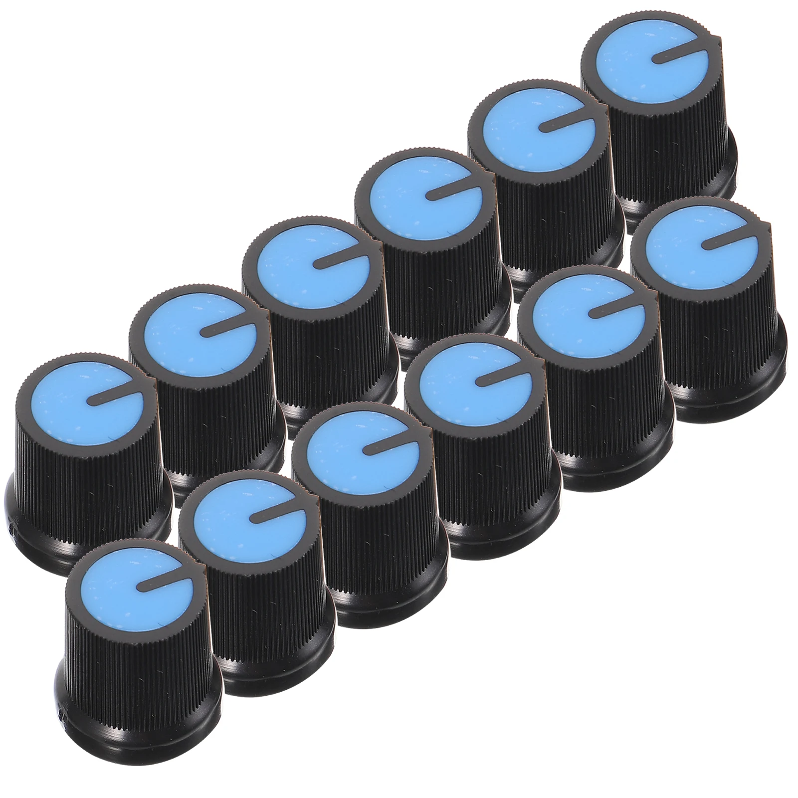

100 Pcs Guitar Potentiometer Knob Cap Volume Control Knobs Caps Replacement Blue for