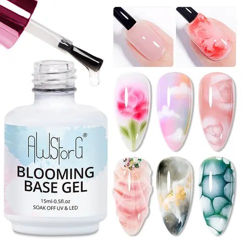 15ml 네일 블루밍 젤, 꽃 퍼짐 효과 기능성 젤, 네일 아트 디자인에 적용하기 쉬운 홈 살롱 매니큐어 페디큐어