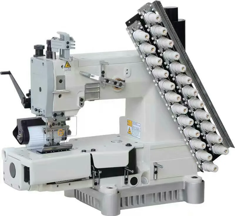 High-Speed Automatic Flat Bed Interlock Sewing Machine New Condition Computerized Operation Chain Stitch Formation Auto Trimmer
